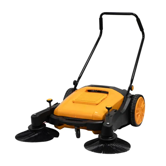 New Condition Manual Walk-Behind Electric Burnishing Cleaning Tool Hand Push Water Spray Flooring Sweeper Road Vacuum Cleaner